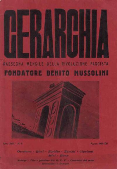 Fascismo. Gerarchia; rassegna mensile della rivoluzione fascista - immagine 2